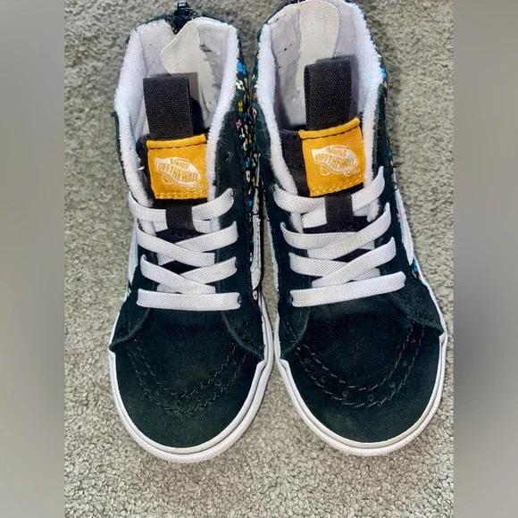 Vans Toddler Black High-Top Sneakers with Floral Print - Picture 7 of 9